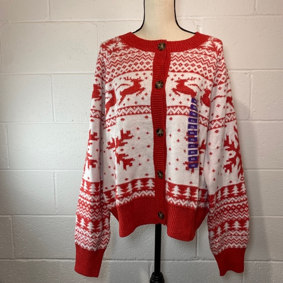 December 25th Women's Christmas Cardigan Not So Ugly Christmas Sweater - Picture 2 of 12